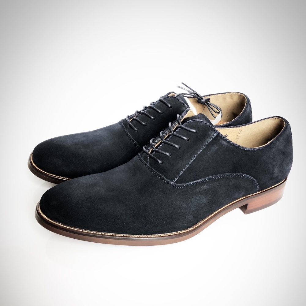 Aldo Eloie Dress Navy Suede Oxfords